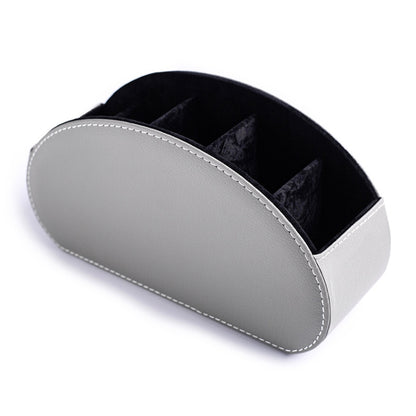 Home Leather Cosmetics Remote Control Storage Box, Red, Black, Beige, Brown, Dark Brown, Grey