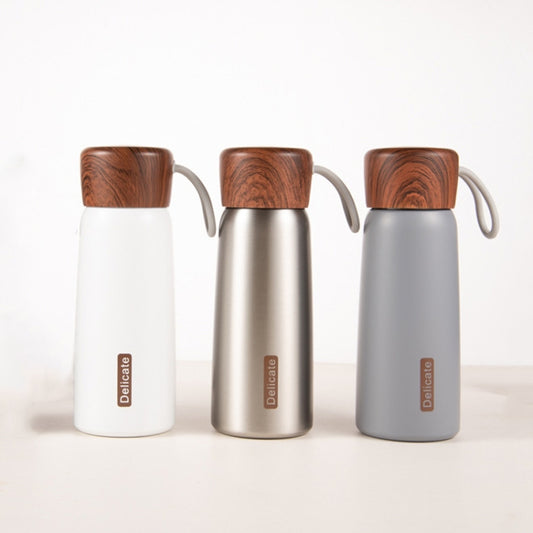 Delicate 304 Stainless Steel Wood Grain Thermos Cup, 500ml, 400ml