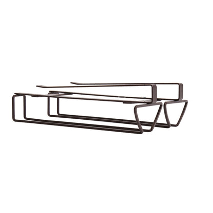 Free Punch Cabinet Wrought Iron Wine Glass Holder Upside Down Rack,Style:, Double Row, Three-row, Four-row, Lengthen Double Row, Single Row