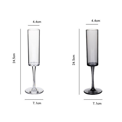 165ml Household Acrylic Champagne Glasses