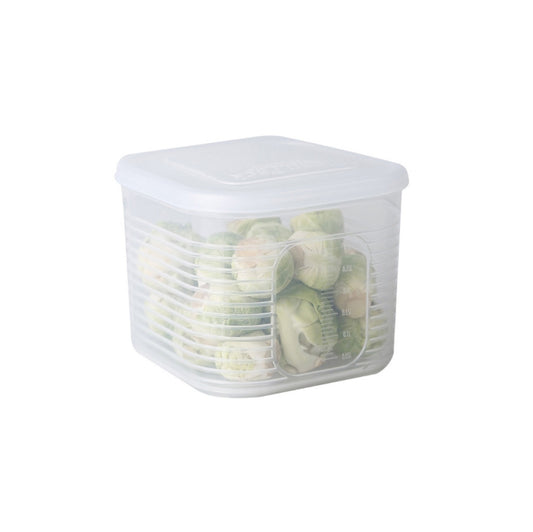 A2958 Chopped Onion Garlic Refrigerator Preservation Box with Lid, Small, 6-pieces / Sets, Dividered Box
