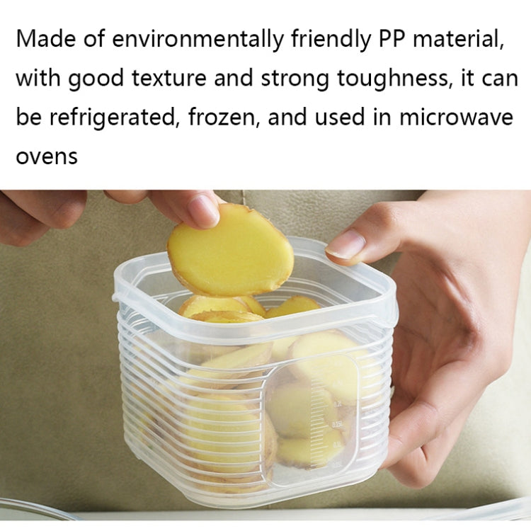 A2958 Chopped Onion Garlic Refrigerator Preservation Box with Lid, Small, 6-pieces / Sets, Dividered Box