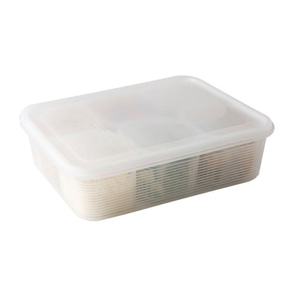 A2958 Chopped Onion Garlic Refrigerator Preservation Box with Lid, Small, 6-pieces / Sets, Dividered Box