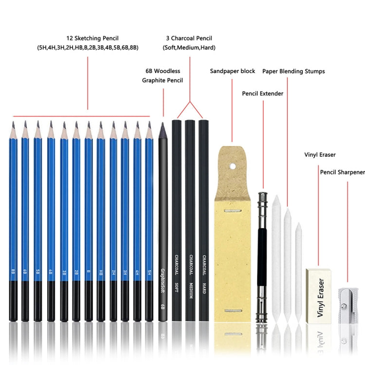 95 PCS / Set Yover Oily Colored Pencil Set Art Sketch Pencil Painting Set, 95 PCS / Set