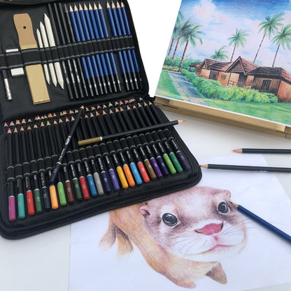95 PCS / Set Yover Oily Colored Pencil Set Art Sketch Pencil Painting Set, 95 PCS / Set