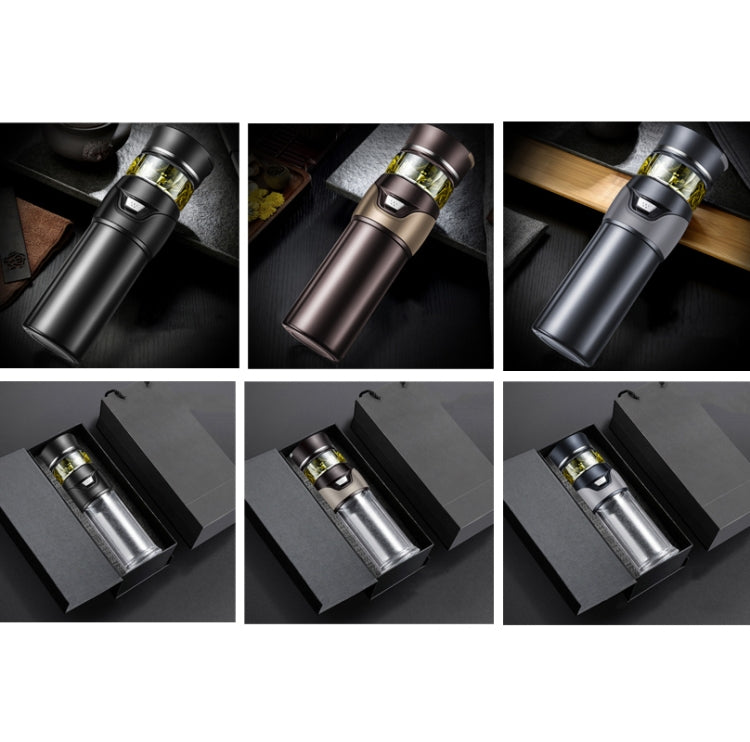 101-500ML Insulation Cup Tea Water Separation Tea Cup,Style:, Stainless Steel  Black, Stainless Steel  Coffee, Stainless Steel  Gray, Black+Gift Box, Coffee+Gift Box, Gray+Gift Box, Glass Black+Gift Box, Glass Coffee+Gift Box, Glass Gray+Gift Box������...