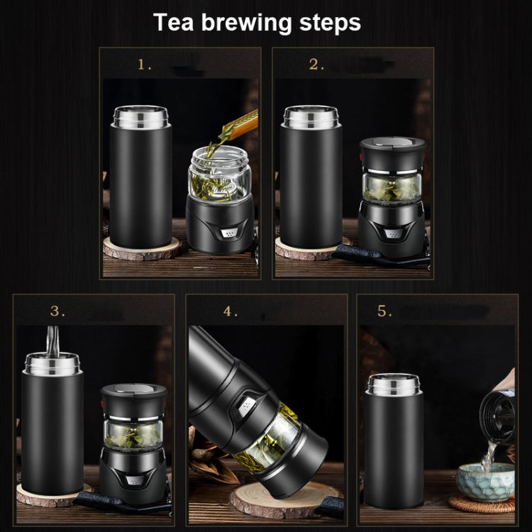 101-500ML Insulation Cup Tea Water Separation Tea Cup,Style:, Stainless Steel  Black, Stainless Steel  Coffee, Stainless Steel  Gray, Black+Gift Box, Coffee+Gift Box, Gray+Gift Box, Glass Black+Gift Box, Glass Coffee+Gift Box, Glass Gray+Gift Box������...