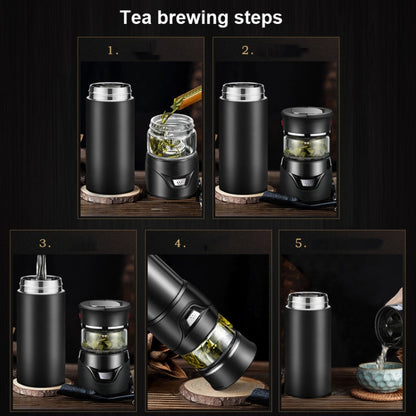 101-500ML Insulation Cup Tea Water Separation Tea Cup,Style:, Stainless Steel  Black, Stainless Steel  Coffee, Stainless Steel  Gray, Black+Gift Box, Coffee+Gift Box, Gray+Gift Box, Glass Black+Gift Box, Glass Coffee+Gift Box, Glass Gray+Gift Box������...