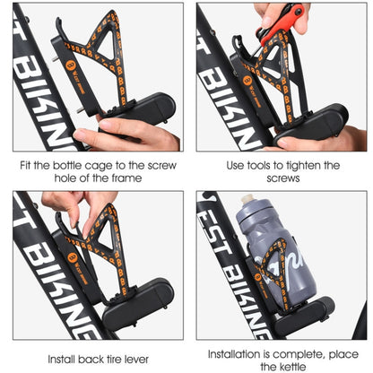 WEST BIKING Bicycle Multifunctional Bottle Cage Tire Lever Tool Box