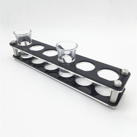 Acrylic Round Hole Wine Glass Holder, 6 Grids, 12 Grids