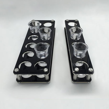 Acrylic Round Hole Wine Glass Holder, 6 Grids, 12 Grids
