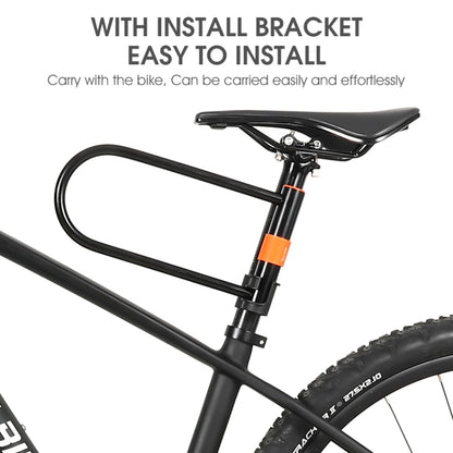 WEST BIKING Bicycle Carbon Steel Anti-Shear Anti-Theft U-Lock
