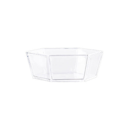 2 PCS Geometric Snack Plate, Small Quartet (White), Small Quartet (Transparent), Big Quartet (White), Big Quartet (Transparent), Hexagonal (Transparent), Quadrilateral (Transparent), Rectangular (Transparent)