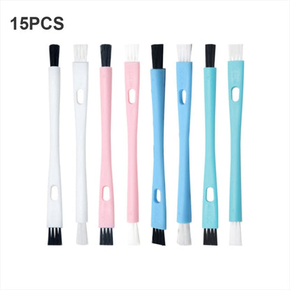15 PCS Double-ended Cleaning Brush Coffee Maker Grinder Small Bristle Brush, Double-ended Cleaning Brush
