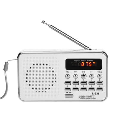 L-938  MP3 Audio Player FM Radio Support  SD MMC Card AUX-IN Earphone-out