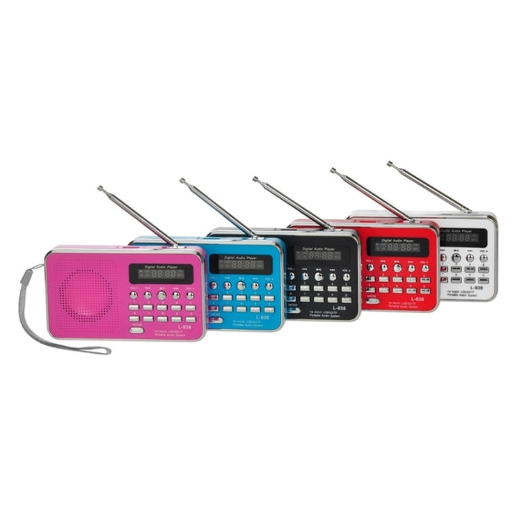 L-938  MP3 Audio Player FM Radio Support  SD MMC Card AUX-IN Earphone-out