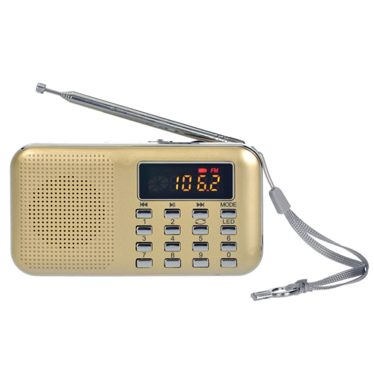 L-218AM  MP3 Radio Speaker Player Support TF Card USB with LED Flashlight Function