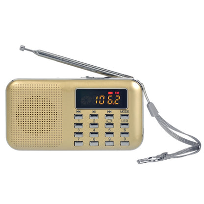 L-218AM  MP3 Radio Speaker Player Support TF Card USB with LED Flashlight Function