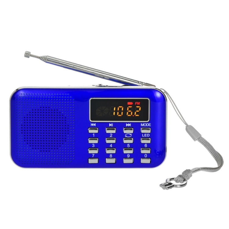 L-218AM  MP3 Radio Speaker Player Support TF Card USB with LED Flashlight Function