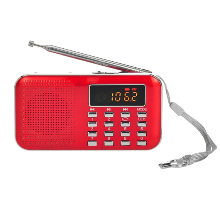 L-218AM  MP3 Radio Speaker Player Support TF Card USB with LED Flashlight Function