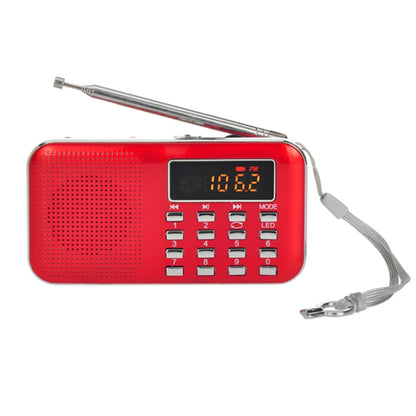 L-218AM  MP3 Radio Speaker Player Support TF Card USB with LED Flashlight Function