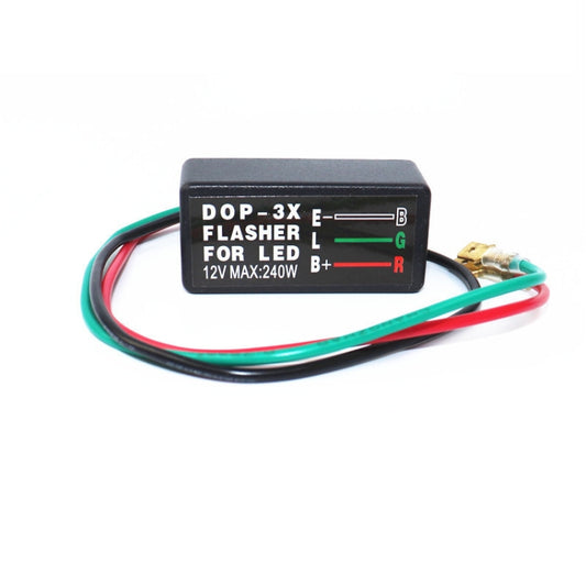 DOP-3X LED Turn Signal Effectively Eliminates Flash Warning Function Flash Relay, Single Relay