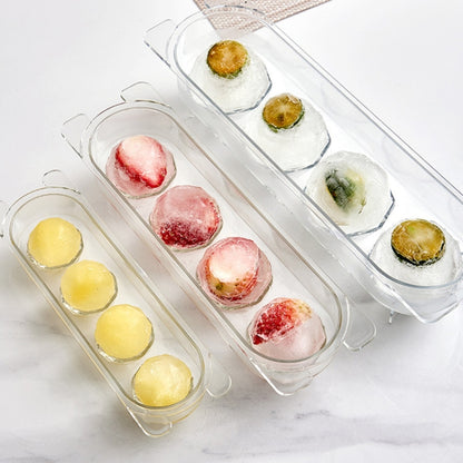 Household Food Grade Transparent Round Ice Cube Mold, Size: Large, Small, Medium, Large