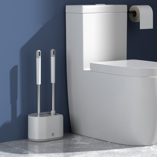 MT2 Silicone Double Brushs Head Toilet Brush Set, Landing Type, Wall-mount  Type