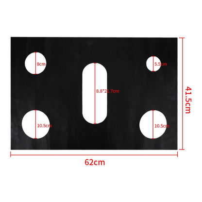 Gas Stove 5-hole Oil-proof Pad Teflon Protective Cover Anti-dirty Pad