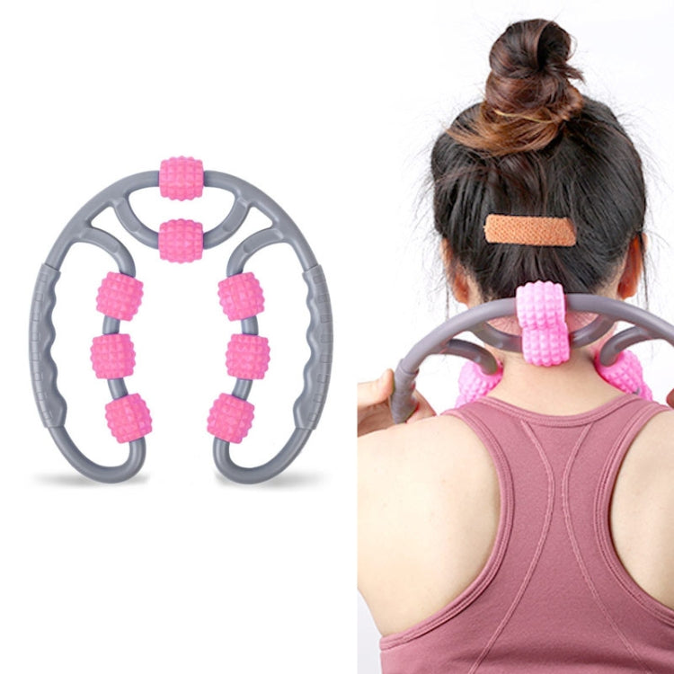Eight Round Yoga Training Roller Ring-Shaped Leg Massager, 8-wheel Ring Blue, 8-wheel Ring Pink, 8-wheel Ring Purple