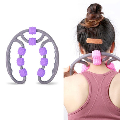 Eight Round Yoga Training Roller Ring-Shaped Leg Massager, 8-wheel Ring Blue, 8-wheel Ring Pink, 8-wheel Ring Purple