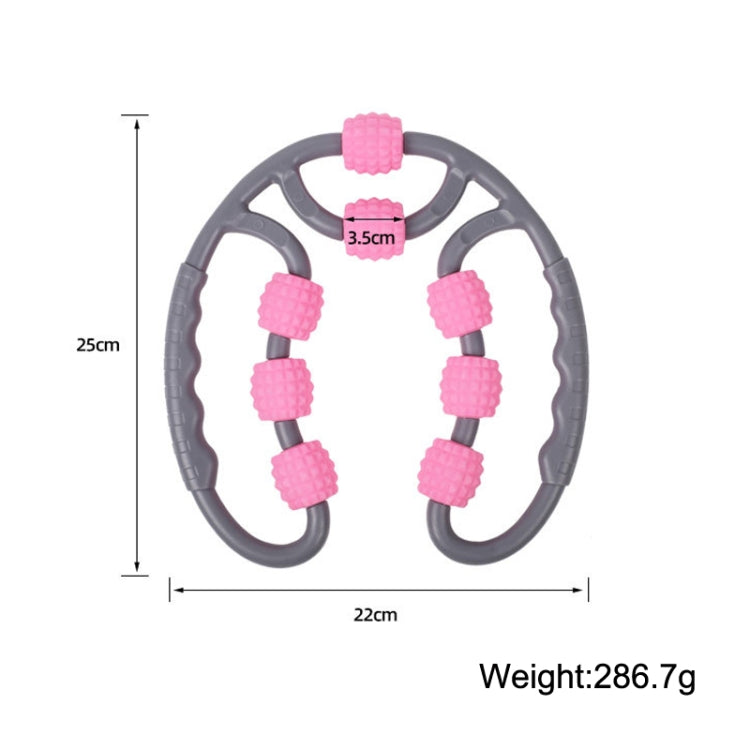 Eight Round Yoga Training Roller Ring-Shaped Leg Massager, 8-wheel Ring Blue, 8-wheel Ring Pink, 8-wheel Ring Purple
