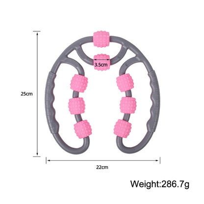 Eight Round Yoga Training Roller Ring-Shaped Leg Massager, 8-wheel Ring Blue, 8-wheel Ring Pink, 8-wheel Ring Purple