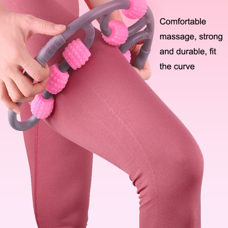 Eight Round Yoga Training Roller Ring-Shaped Leg Massager, 8-wheel Ring Blue, 8-wheel Ring Pink, 8-wheel Ring Purple