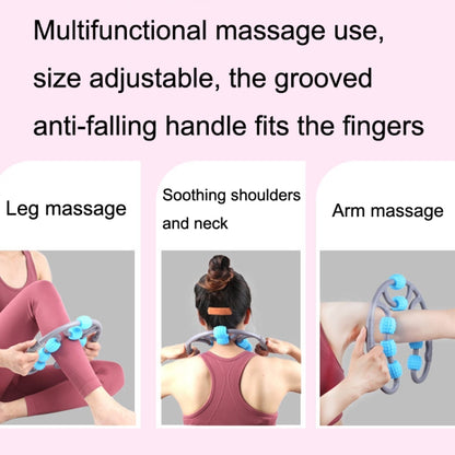 Eight Round Yoga Training Roller Ring-Shaped Leg Massager, 8-wheel Ring Blue, 8-wheel Ring Pink, 8-wheel Ring Purple