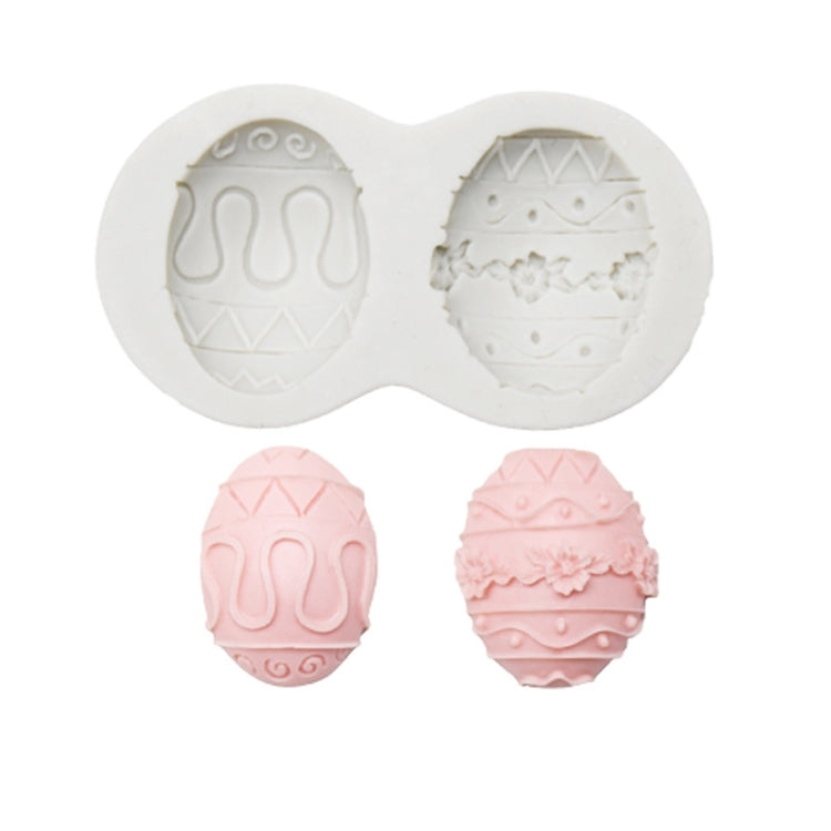 2 PCS Easter Bunny Egg Chocolate Baking Clay Silicone Mold, Three Rabbits, Double Egg, Carrot Rabbit, Bouquet Bunny
