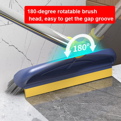 Hard Bristle Crevice  Brush Long Handle Floor Brush Wiper,Style:, 2-section Rod, 3-section Rod