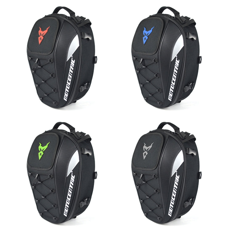 MOTOCENTRIC 11-MC-0102 Motorcycle Rear Seat Helmet Bag, Red, Blue, Green, Gray