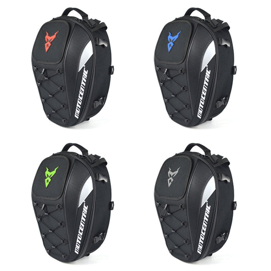 MOTOCENTRIC 11-MC-0102 Motorcycle Rear Seat Helmet Bag, Red, Blue, Green, Gray