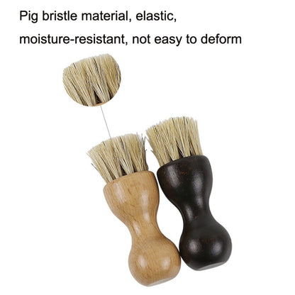 Hutcar Gourd Beech Pig Brush Oil Polished To Gray Multi-Function Brush, Lacquer, Log