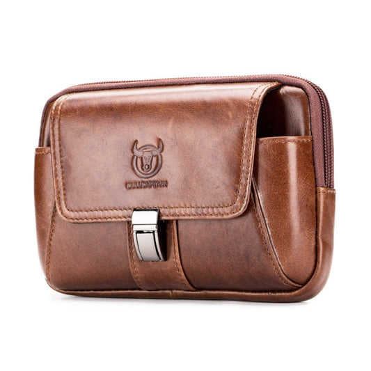 BULL CAPTAIN Multifunctional Leather Mobile Phone Small Waist Bag For Men, Horizontal Brown, Horizontal Black, Vertical Brown, Vertical Black