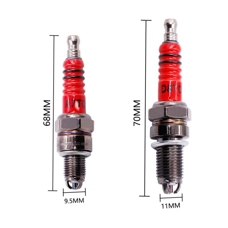 Motorcycle Spark Plug 125 150 Pedal Bend Beam Boost Car Universal, A7TC, A8TC
