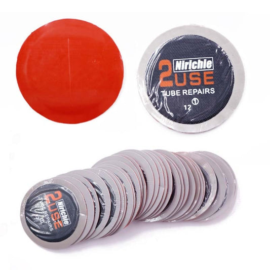 Nirichie 60mm Round Car Tire Repair Patch Tire Repair Cold Patch Film, 60mm Round Car Tire Patch
