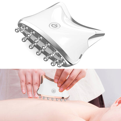 SM-2102 EMS Color Light Meridian Dredging Scraping Massager, White Gold, White Silver