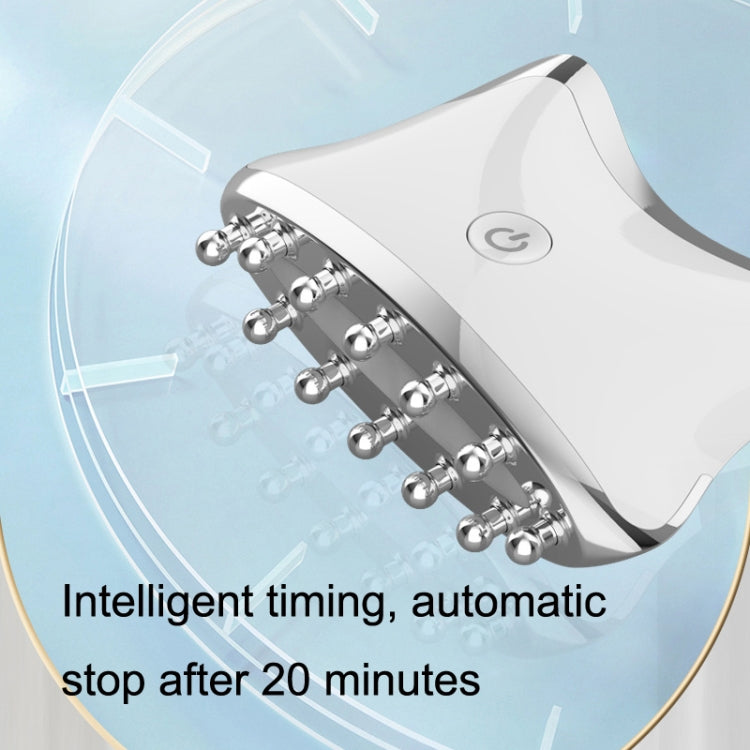 SM-2102 EMS Color Light Meridian Dredging Scraping Massager, White Gold, White Silver