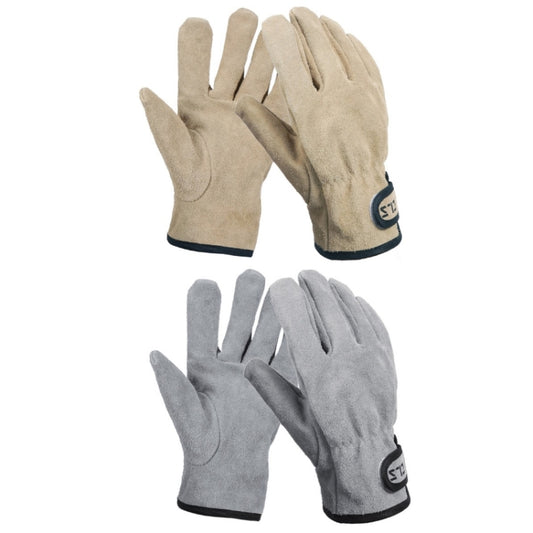 CLS Outdoor Cookout Barbecue Heat Resistant Protective Cowhide Gloves