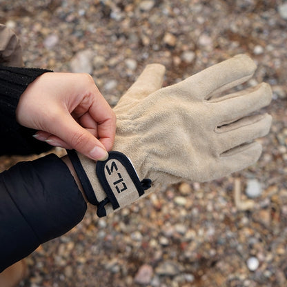CLS Outdoor Cookout Barbecue Heat Resistant Protective Cowhide Gloves