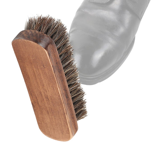 Horse Mane Shoes Brush Mahogany Brush Fur Shoes Cleaning And Dust Brush, Shoes Dust Brush