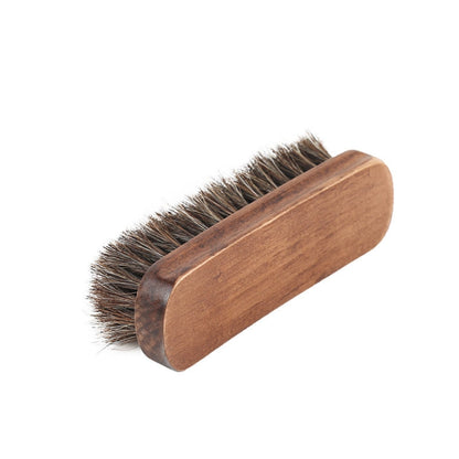 Horse Mane Shoes Brush Mahogany Brush Fur Shoes Cleaning And Dust Brush, Shoes Dust Brush