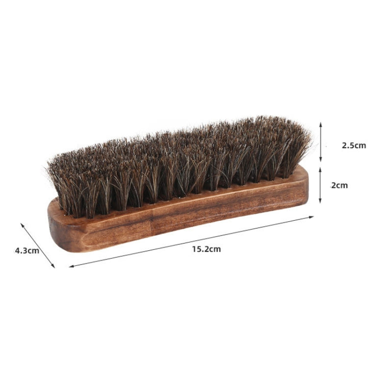 Horse Mane Shoes Brush Mahogany Brush Fur Shoes Cleaning And Dust Brush, Shoes Dust Brush